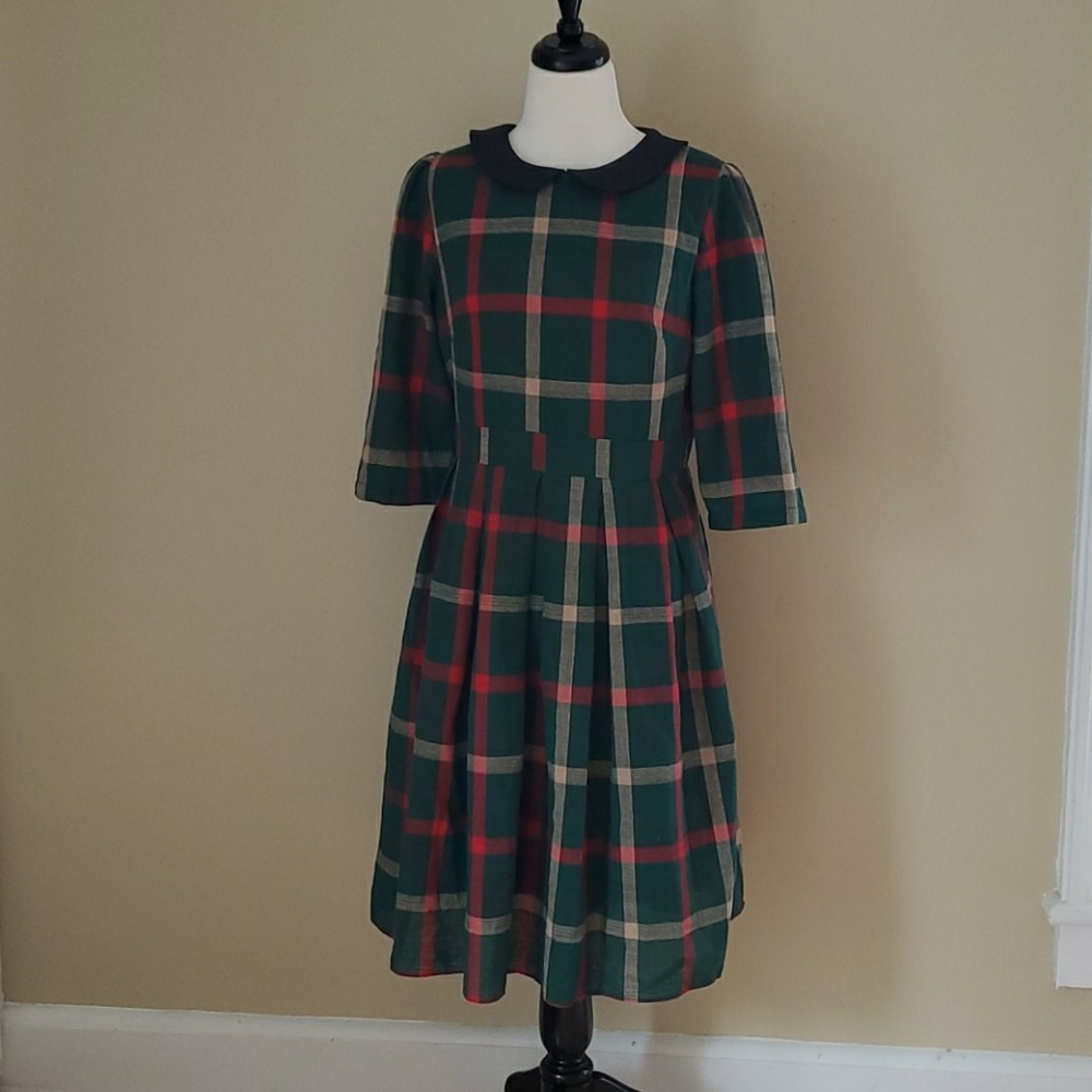 Green Plaid Dress